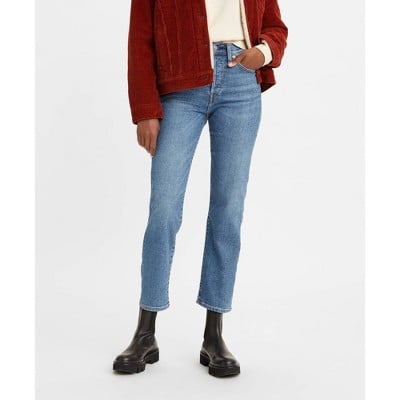 Levi's Women's High-Rise Wedgie Straight Cropped Jeans