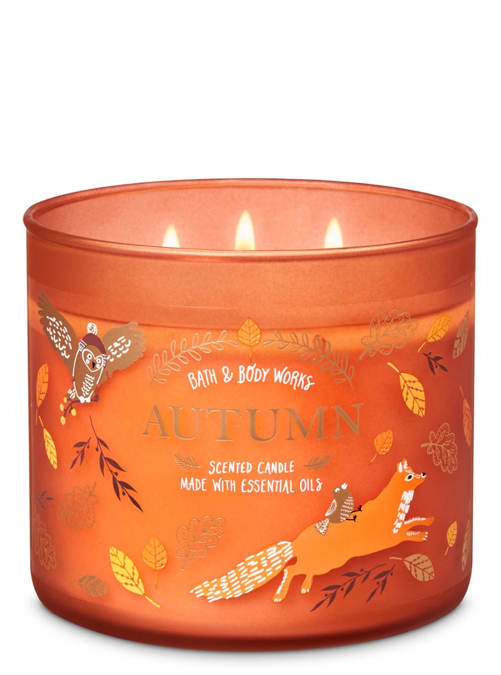 Bath and Body Works Autumn 3Wick Candle Fall Bath and Body Works