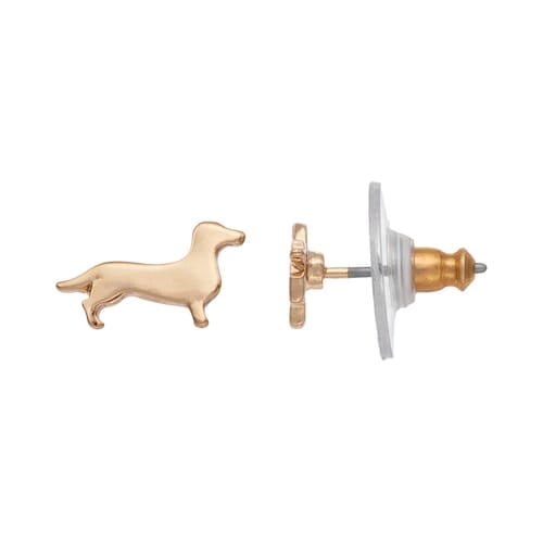 LC Lauren Conrad Dachshund Nickel Free Stud Earrings