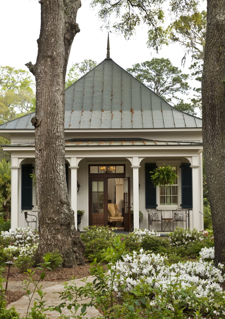 There are two guest cottages located on the property for when Paula's friends come to call.