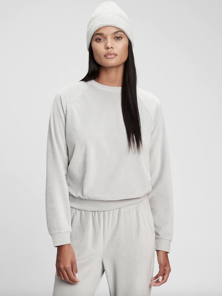 Gap Velour Crewneck Sweatshirt