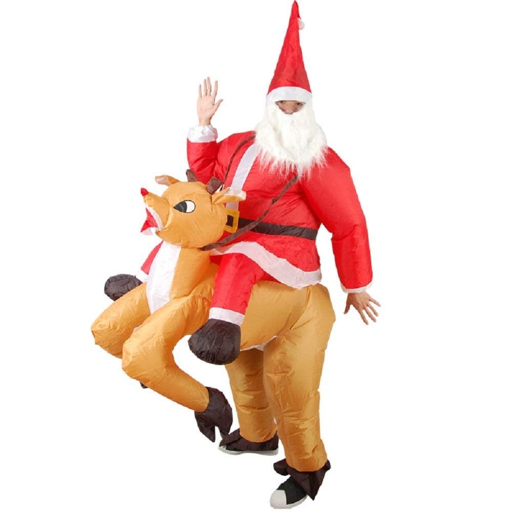 Inflatable Elk Costume Christmas Santa Claus Funny Inflatable
