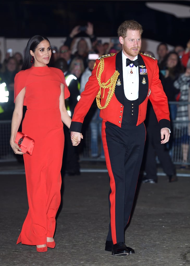 markle red dress