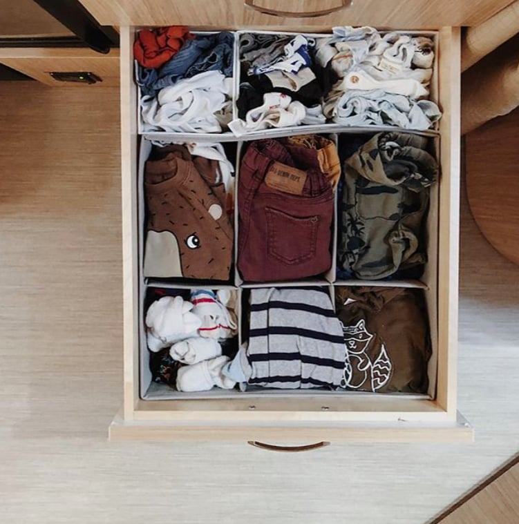 Organizing fewer clothes is great, but with less space, you still have to get inventive.