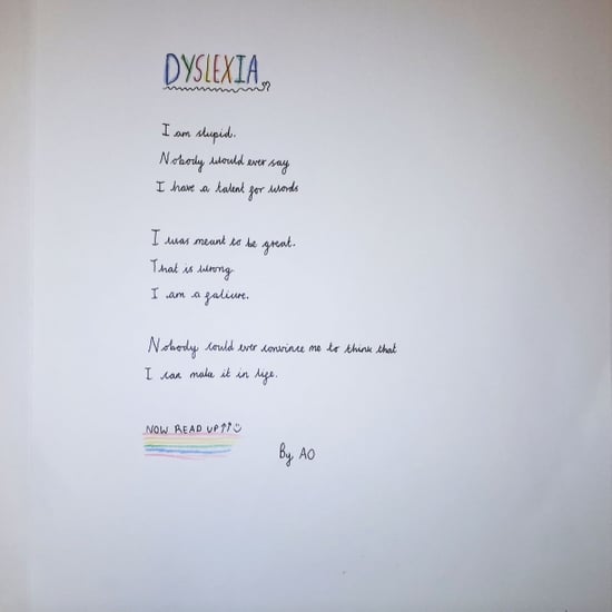 10-Year-Old Writes Palindrome About Dyslexia