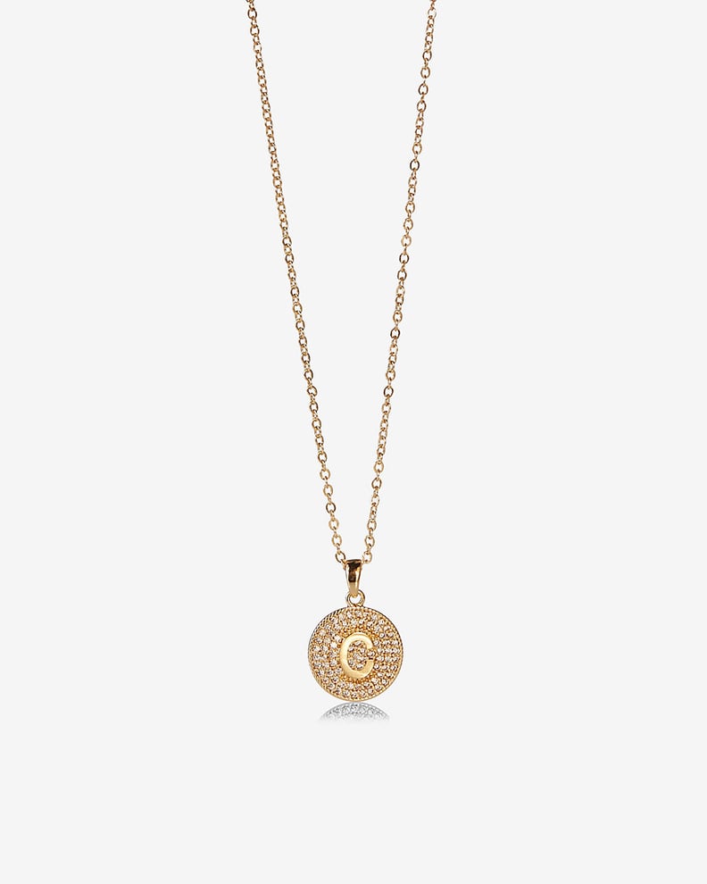 Express Pave Initial Pendant Necklace