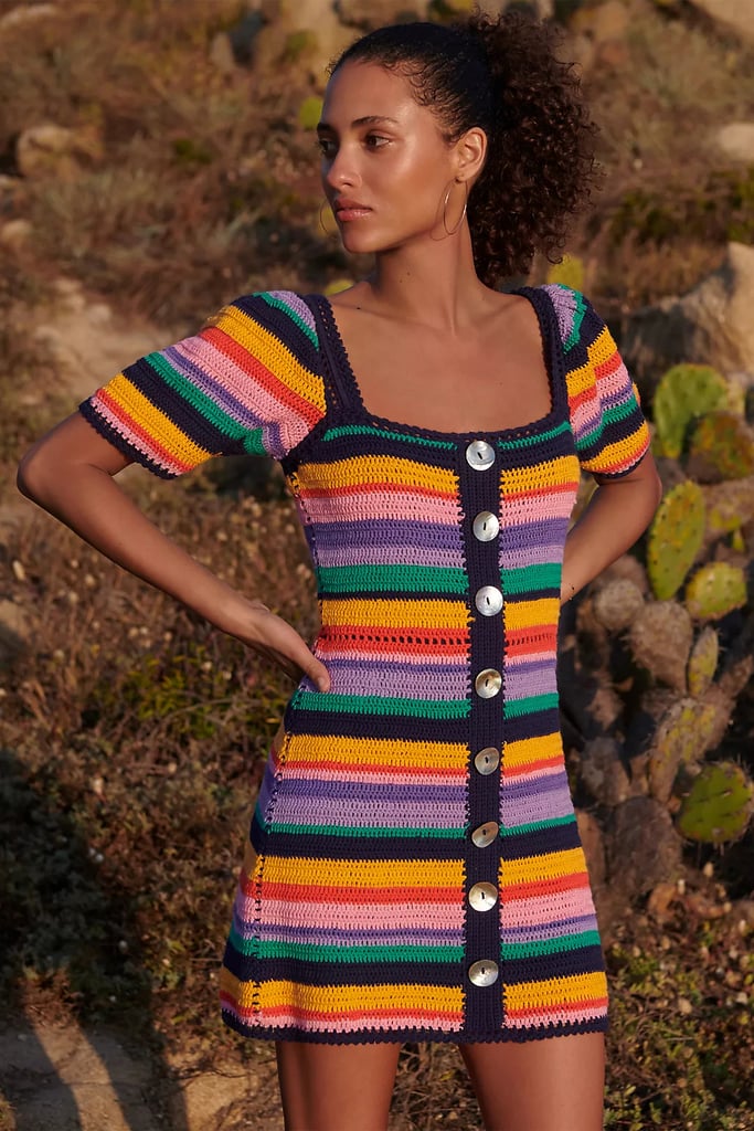 Farm Rio Renata Crochet Mini Dress
