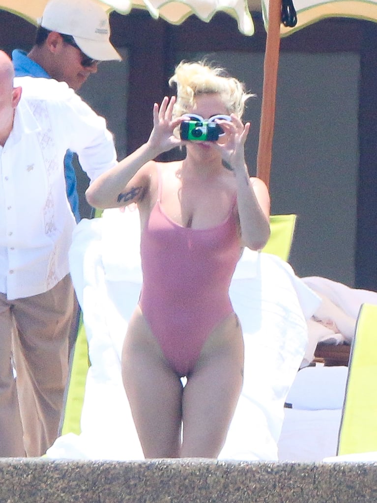 Lady Gaga Wearing Swimsuit in Mexico After Breakup July 2016