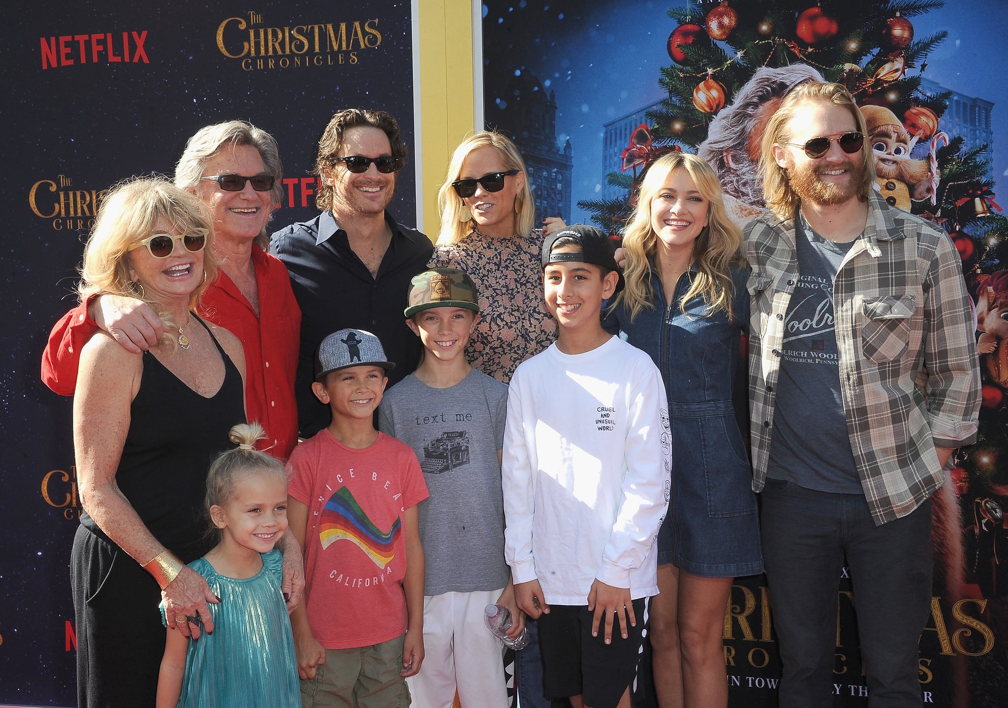 Kurt Russell S Family At The Christmas Chronicles Premiere Popsugar Celebrity