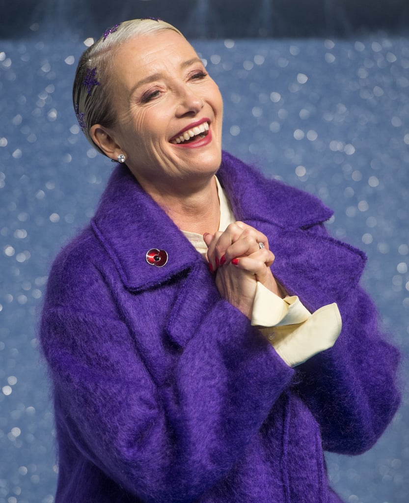 Emma Thompson Glitter Star Hairstyle Last Christmas Premiere