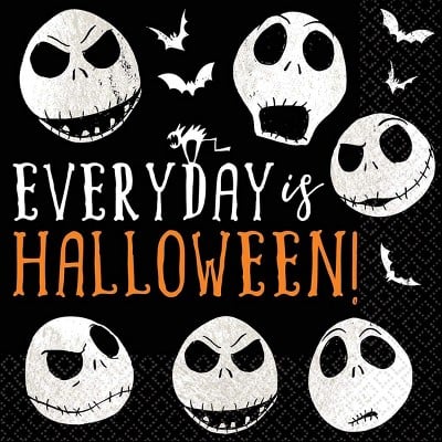 Amscan Nightmare Before Christmas 6.5" Party Lunch Napkins