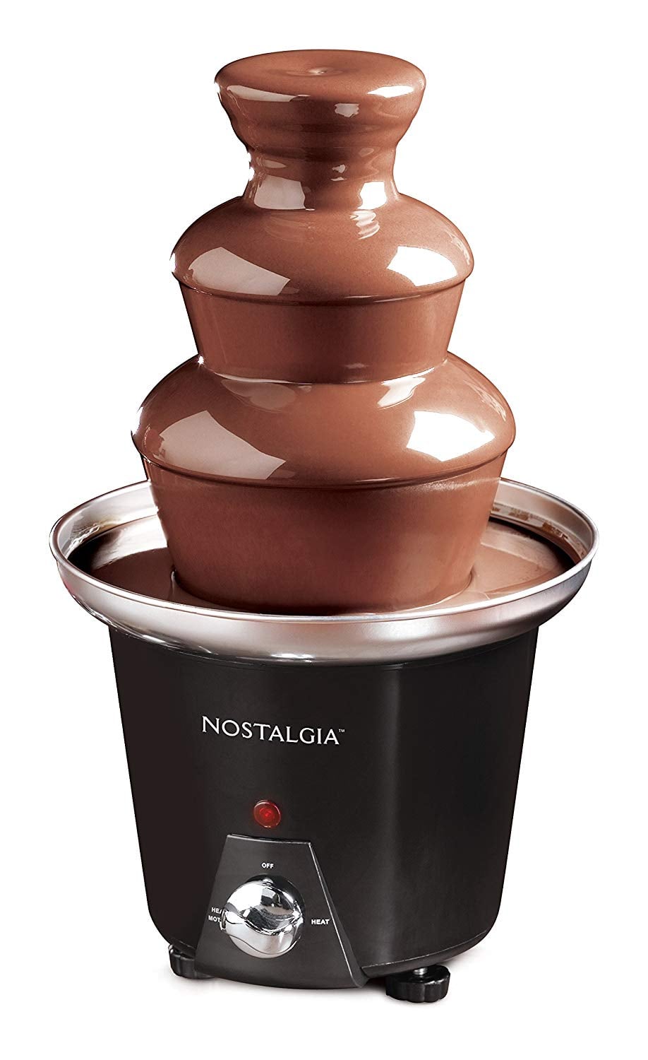 Nostalgia 3-Tier Chocolate Fondue Fountain Nostalgia 3-Tier Chocolate Fondue Fountain