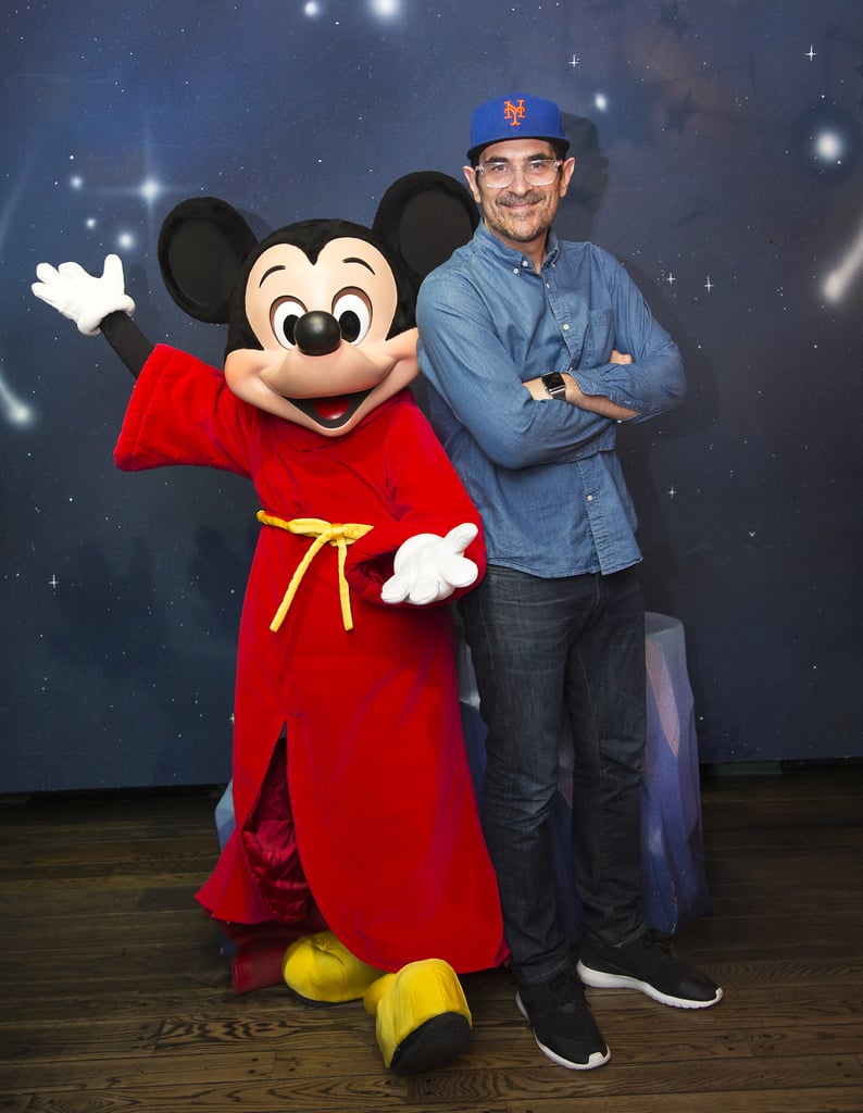 Modern Family star Ty Burrell posed with Mickey in March 2016.