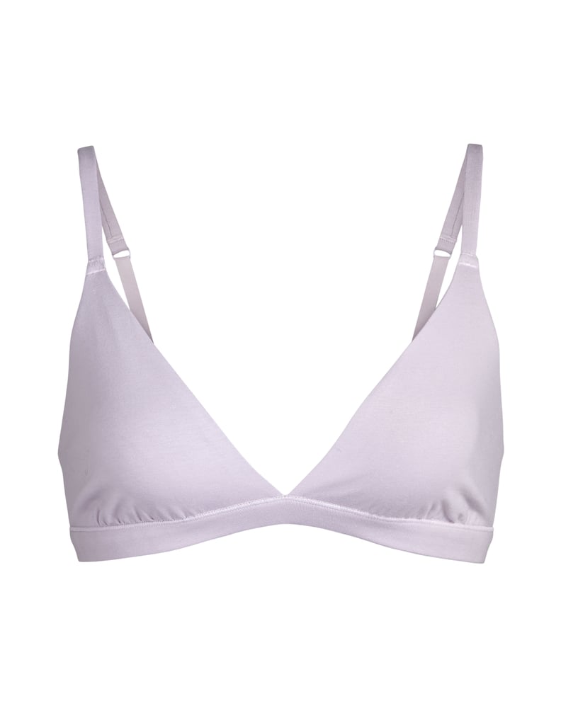 Skims Cotton Triangle Bralette in Iris Mica