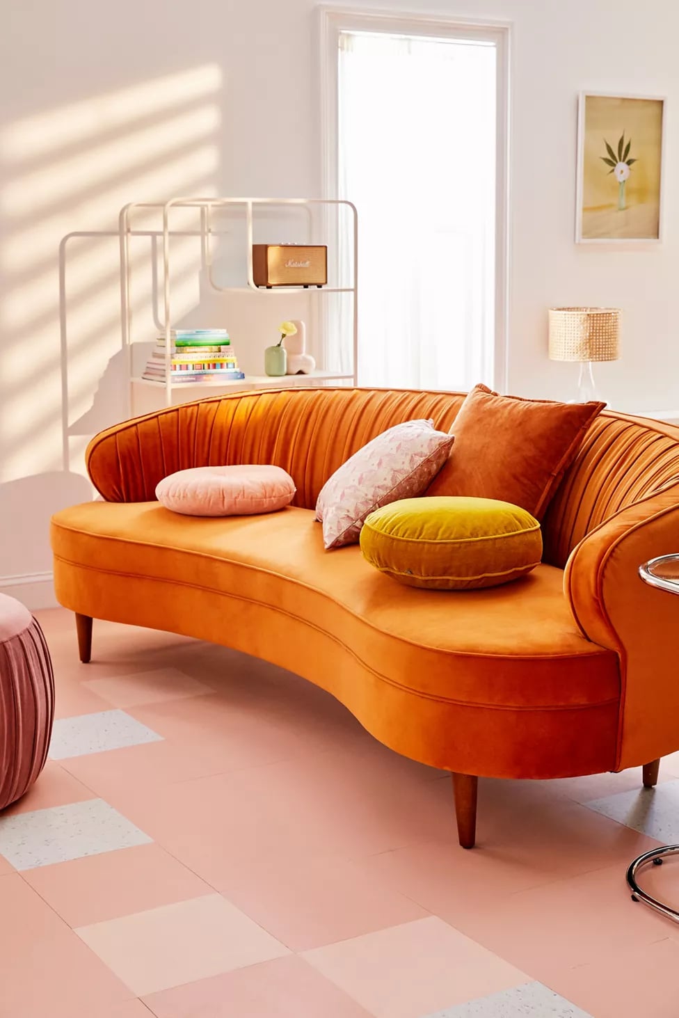 Urban outfitters discount green velvet couch