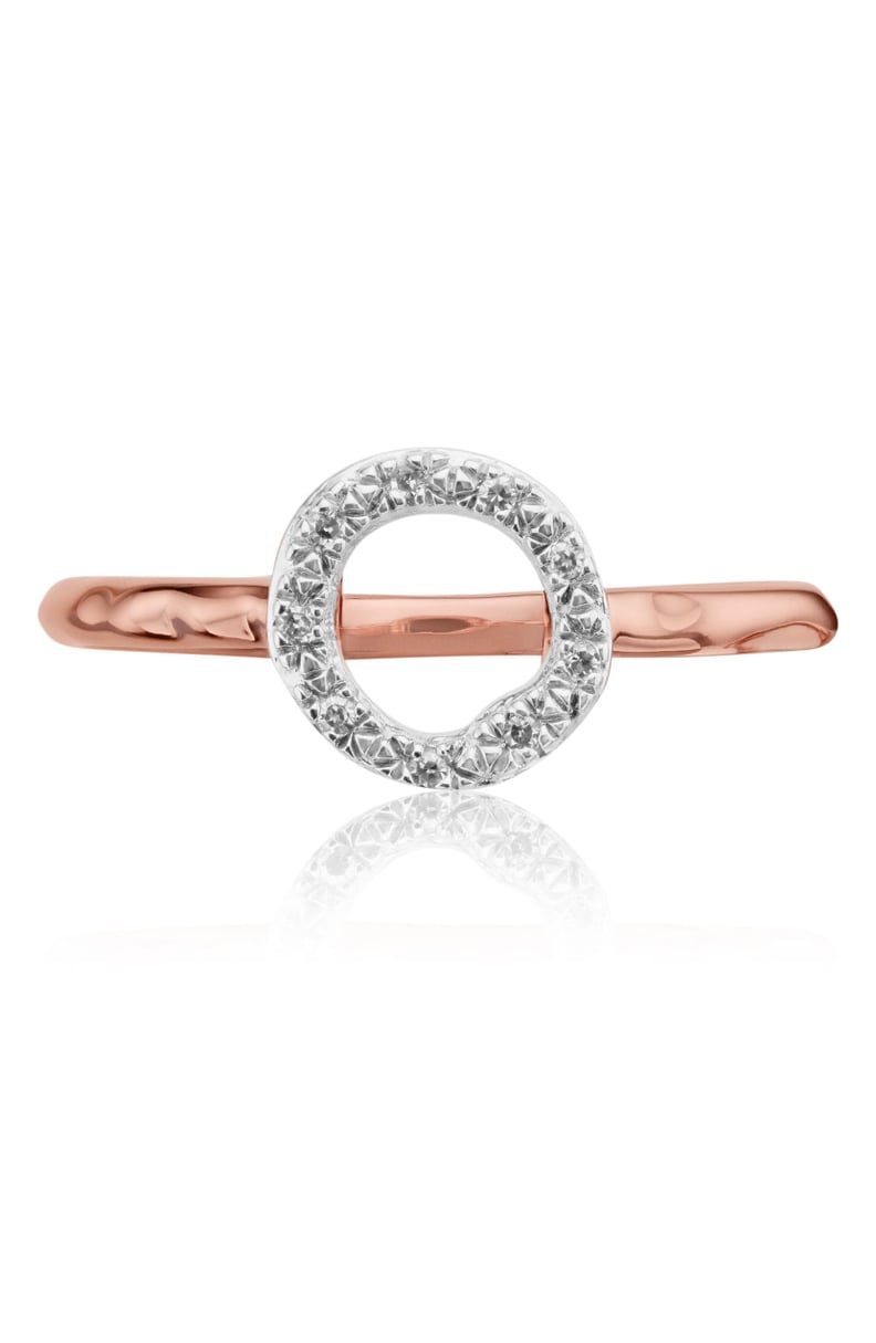 Monica Vinader Riva Diamond Mini Circle Ring