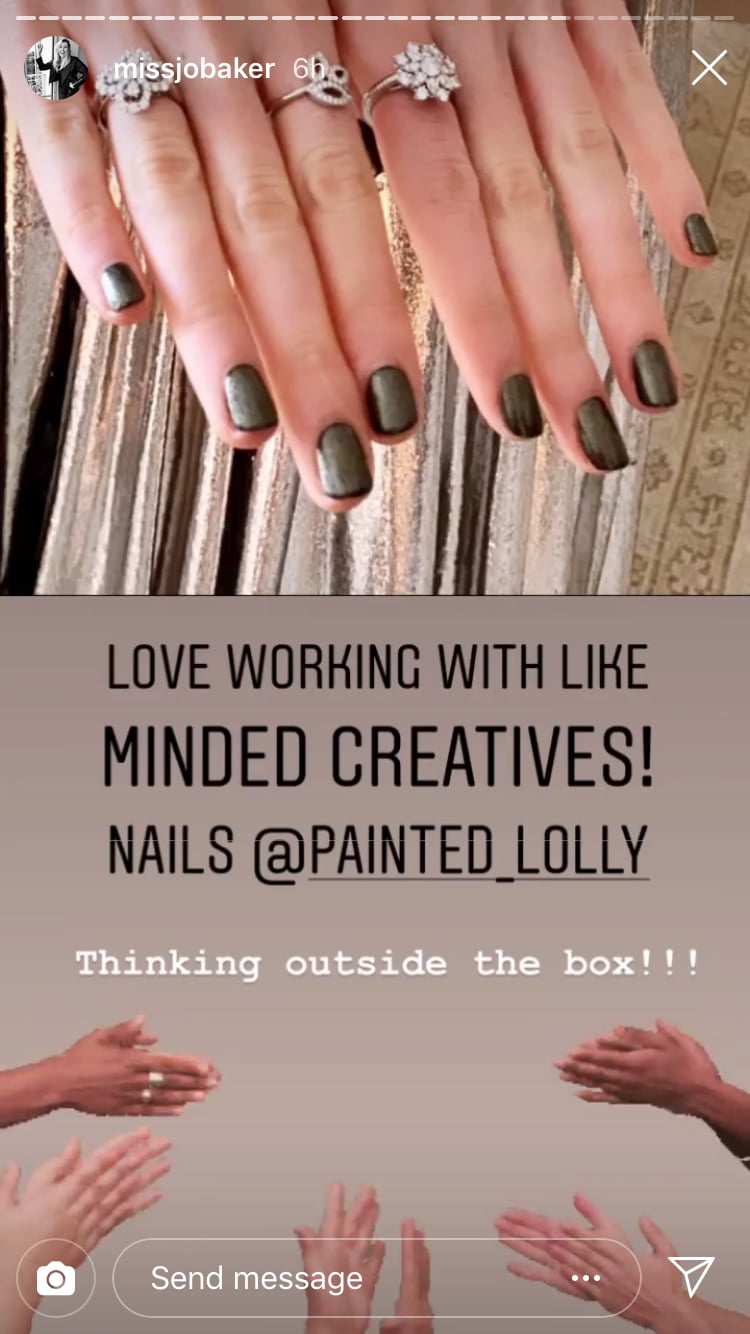 Lucy Boynton's Dark Nails at the 2020 Golden Globes