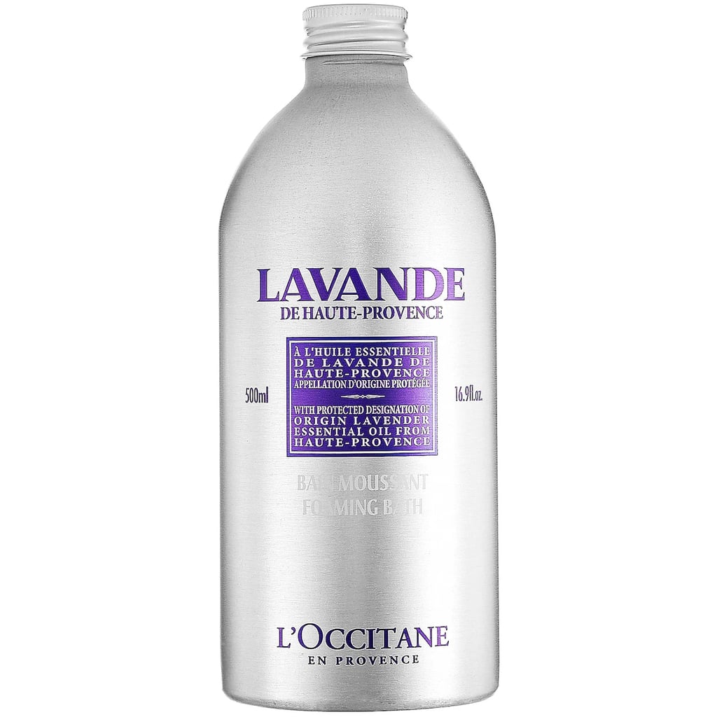 L'Occitane Lavender Foaming Bath ($42)
Baths are infinitely better when quality bubble bath is involved. This sensory-indulging classic from L'Occitane delivers fragrant bubbles that cost a whole lot less than a flight to Provence. The formula is made without parabens, phthalates, or triclosan, and leaves a behind light scent of lavender along with clean, moisturized skin.
