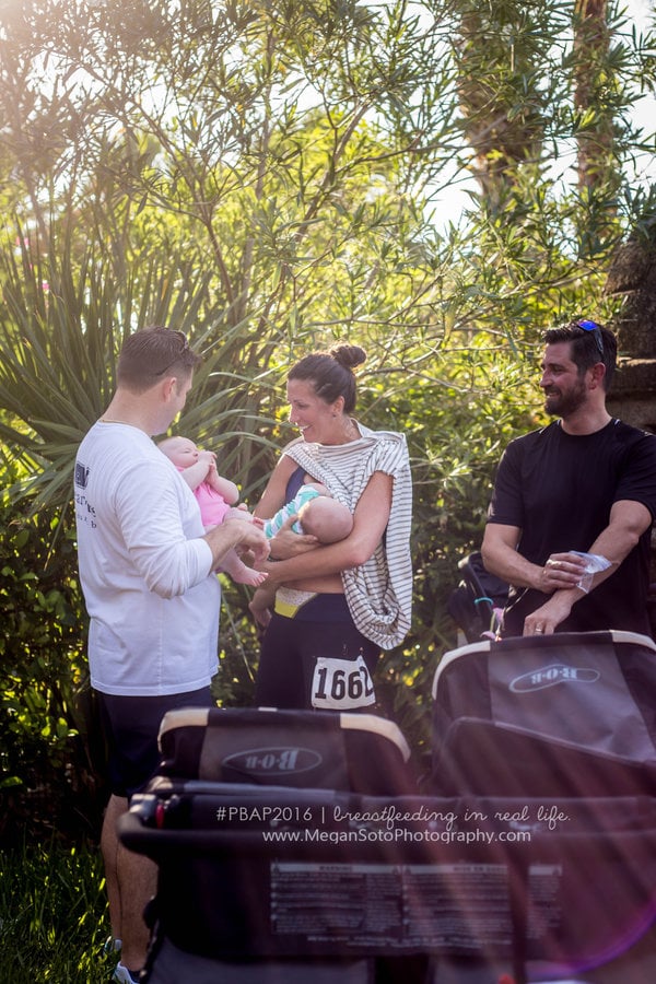 Photos of Dads Supporting Breastfeeding in Public