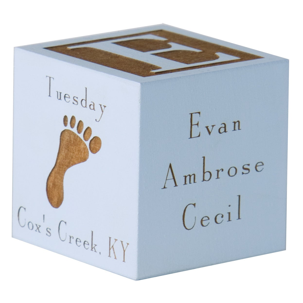 personalized baby block