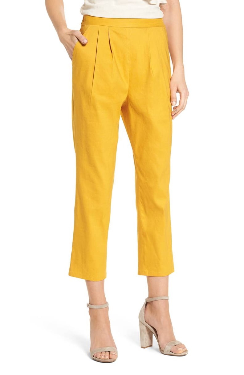 Leith Pleat Front Crop Pants