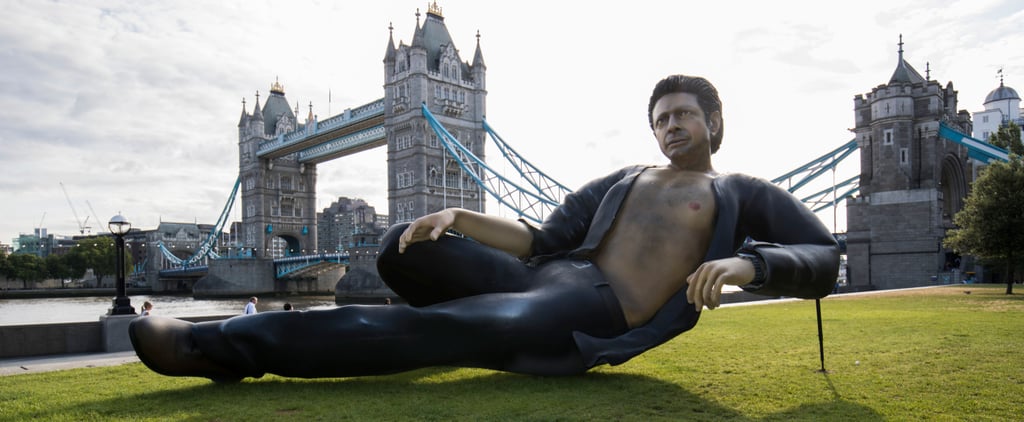 Giant Jeff Goldblum Sculpture in London