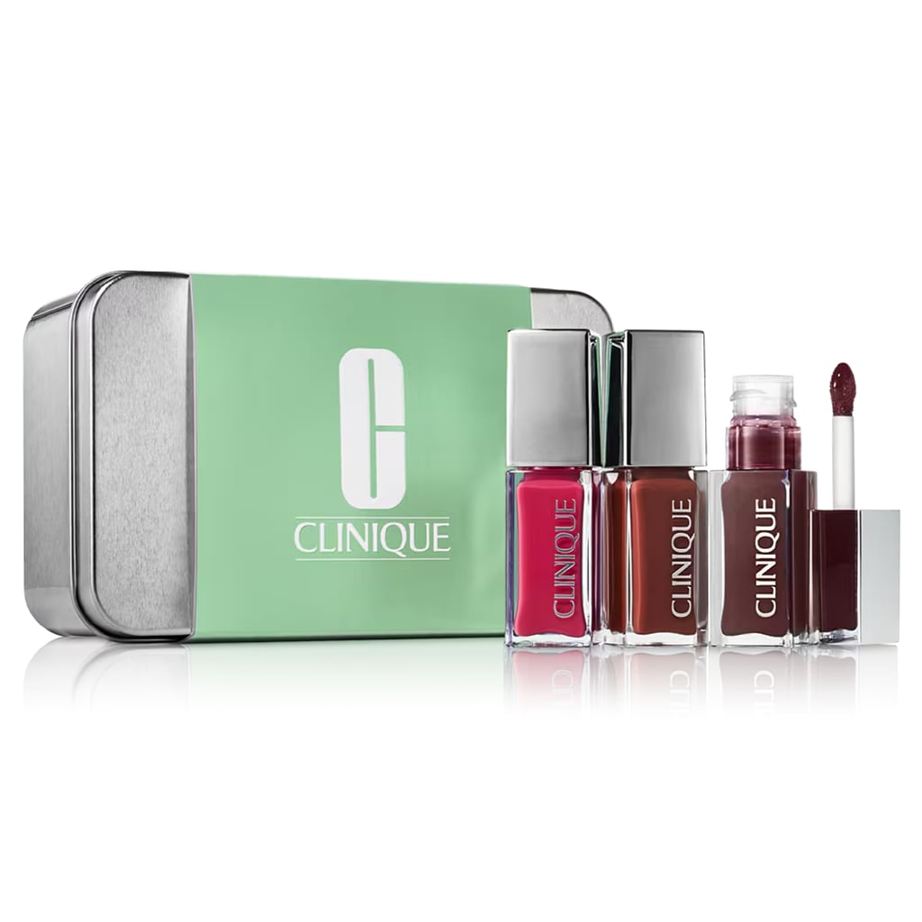 Clinique The Honey Lip + Cheek Oil Trio ($50, originally $72)
All ages will have a blast experimenting with these lip-and-cheek duos to find their favorite shade. They're the ultimate multitasker and really are as easy to use as they sound. Just swipe onto lips or dot onto cheeks for a sheer flush of dewy color and moisture.