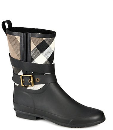 Burberry Holloway Canvas Rain Boots