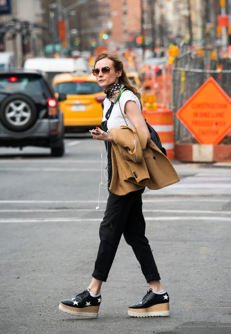 Diane Kruger Wearing Her Stella McCartney Platforms