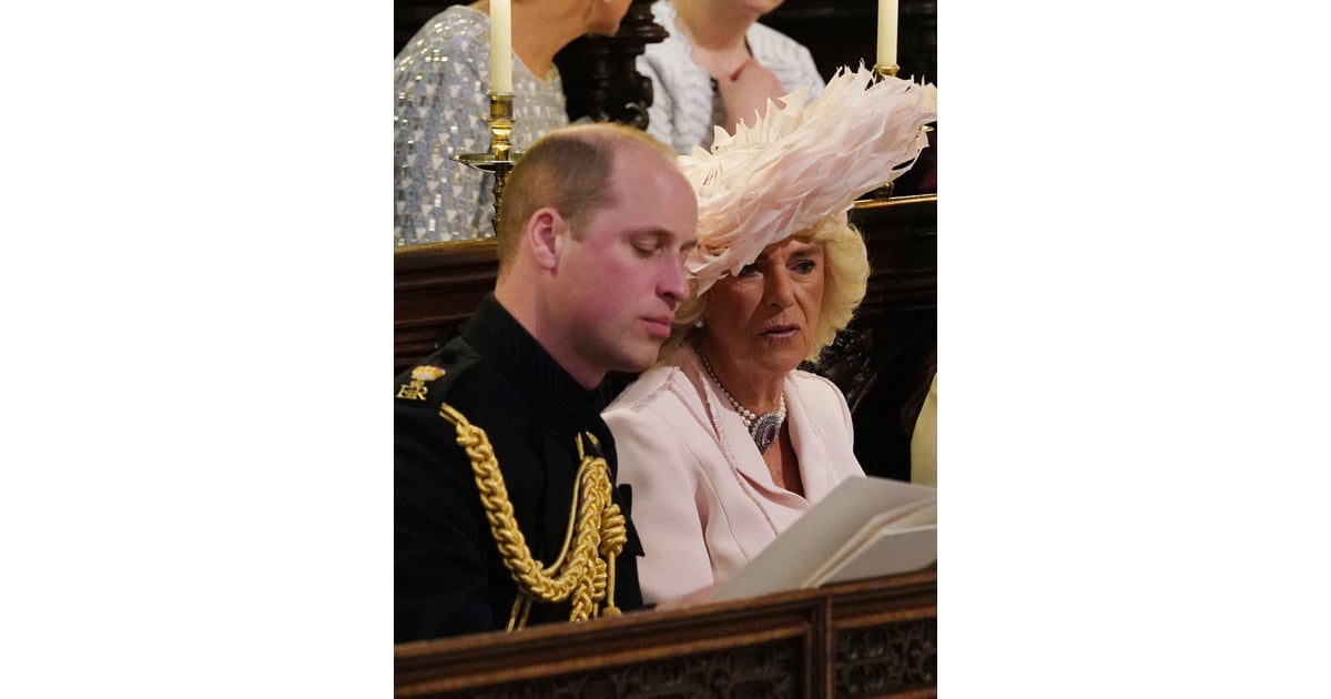 William and Camilla sat together during Harry and Meghan Markle's ...