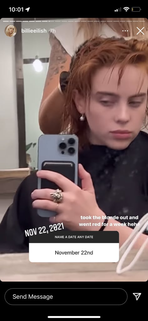 Billie Eilish Secretly Dyed Her Hair Red