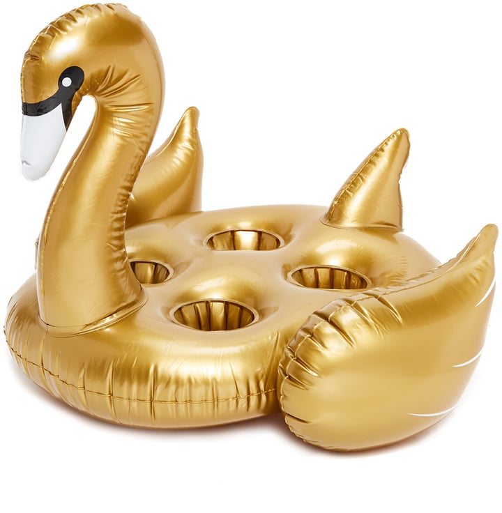 Sunnylife Inflatable Gold Swan Drink Holder