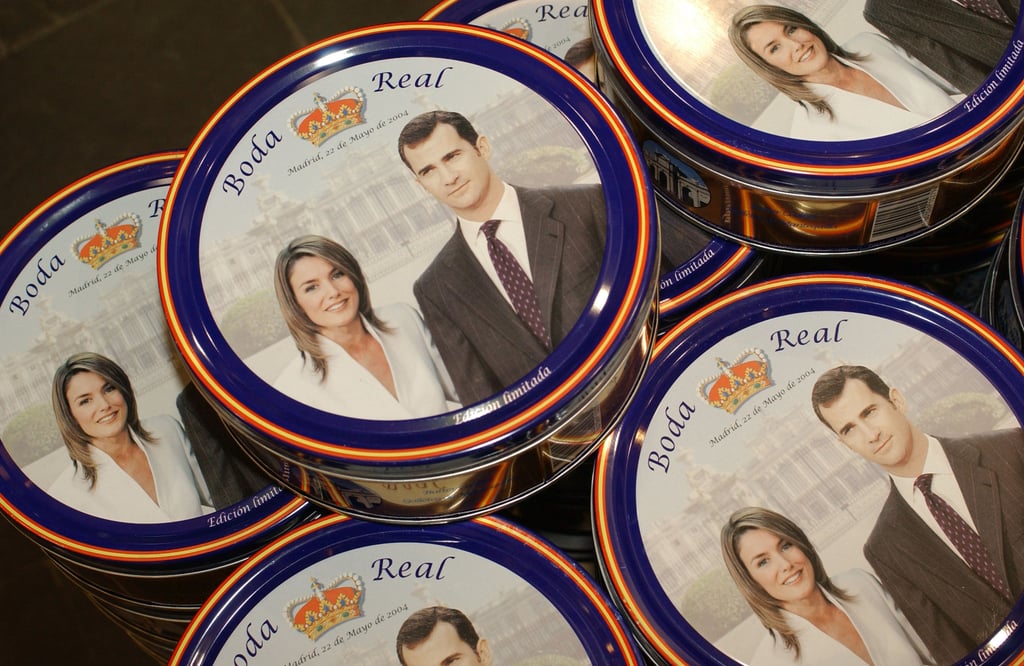 Ahead of the couple's royal wedding, souvenirs popped up in stores across Spain.