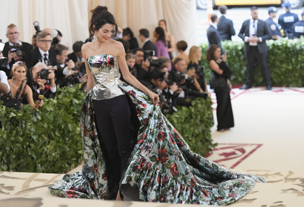 Amal and George Clooney at the 2018 Met Gala