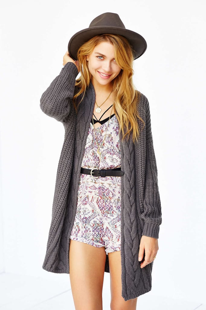 Kimchi Blue Braided Mix-Stitch Cardigan