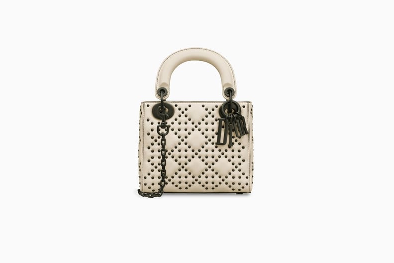 Mini Lady Dior bag in Off-White Calfskin