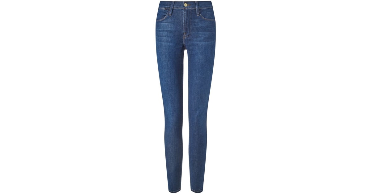 Frame Denim Harper Le High Skinny Jeans ($290) | Elle Fanning Carrying ...