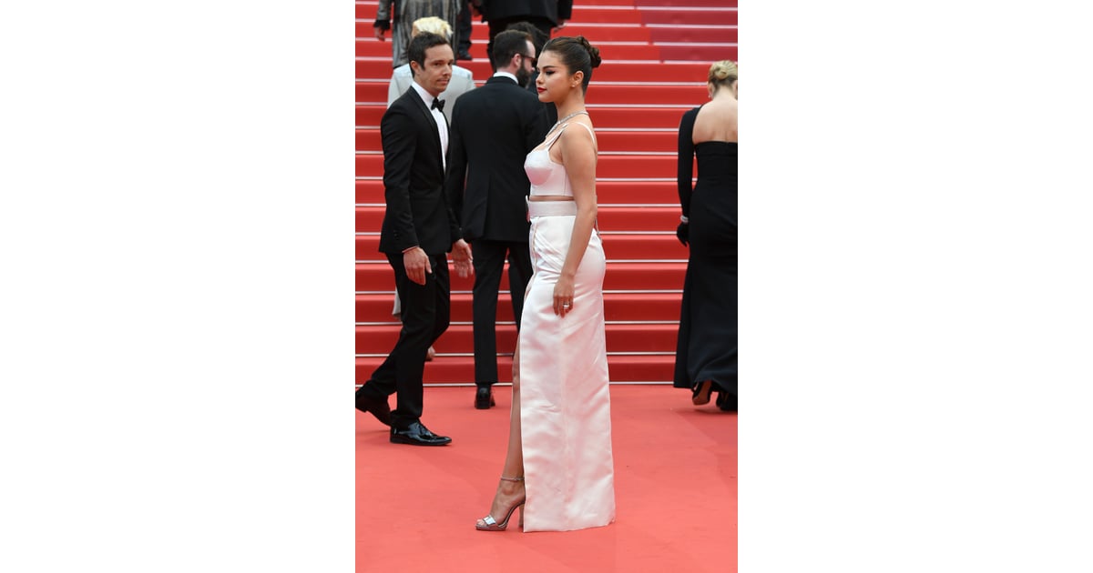 Selena Gomez Louis Vuitton Crop Top and Skirt at Cannes 2019 | POPSUGAR Fashion Photo 12