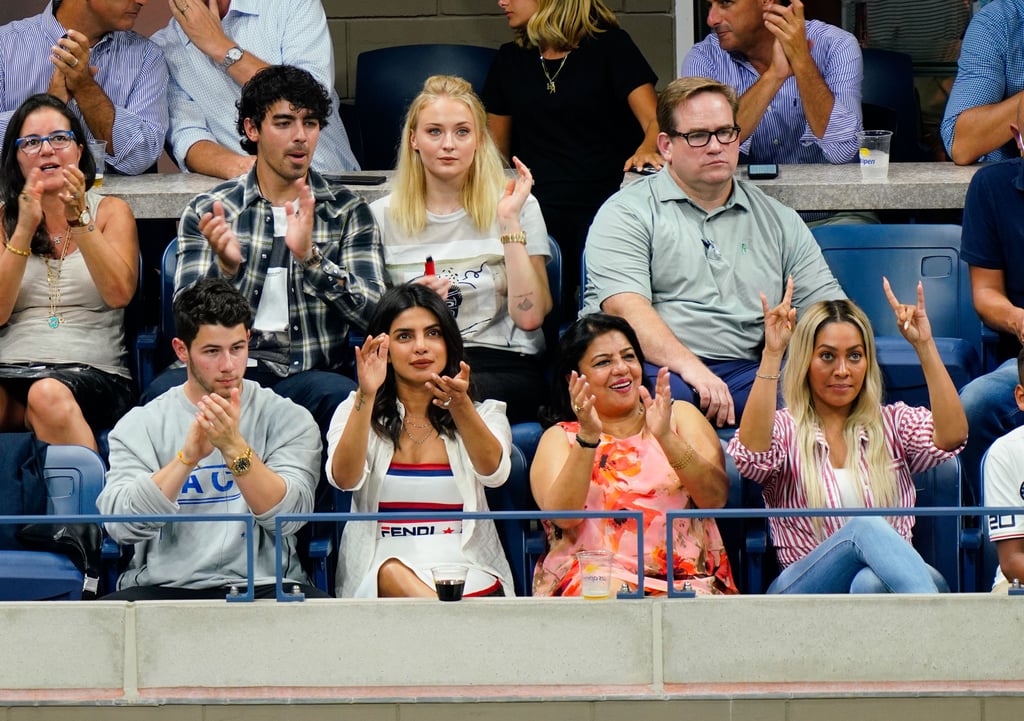 Nick Jonas and Priyanka Chopra at the US Open September 2018