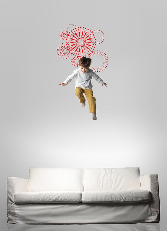 Decorate With This: Firework Wall Decal
