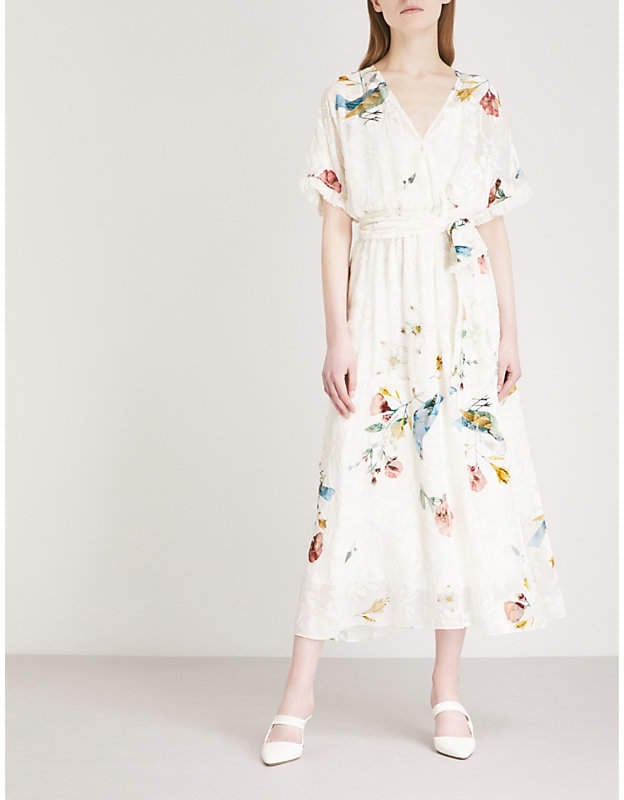Alena Akhadullina Flocked Floral Dress