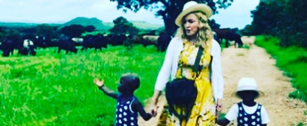 Madonna Instagram Photo With Twin Daughters February 2017