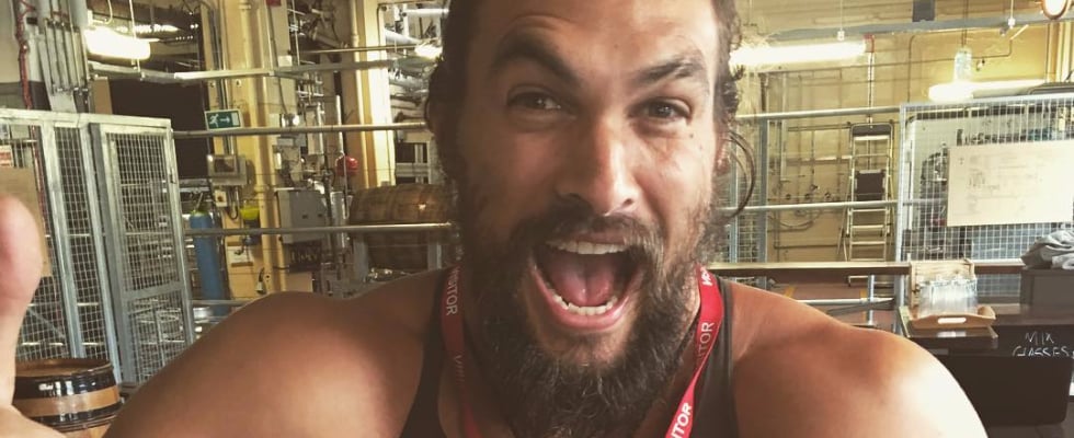 Jason Momoa Tours Guinness Beer Brewery