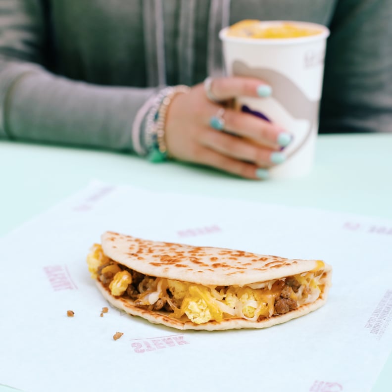 There's also a new breakfast soft taco filled with scrambled eggs and your choice of meat.