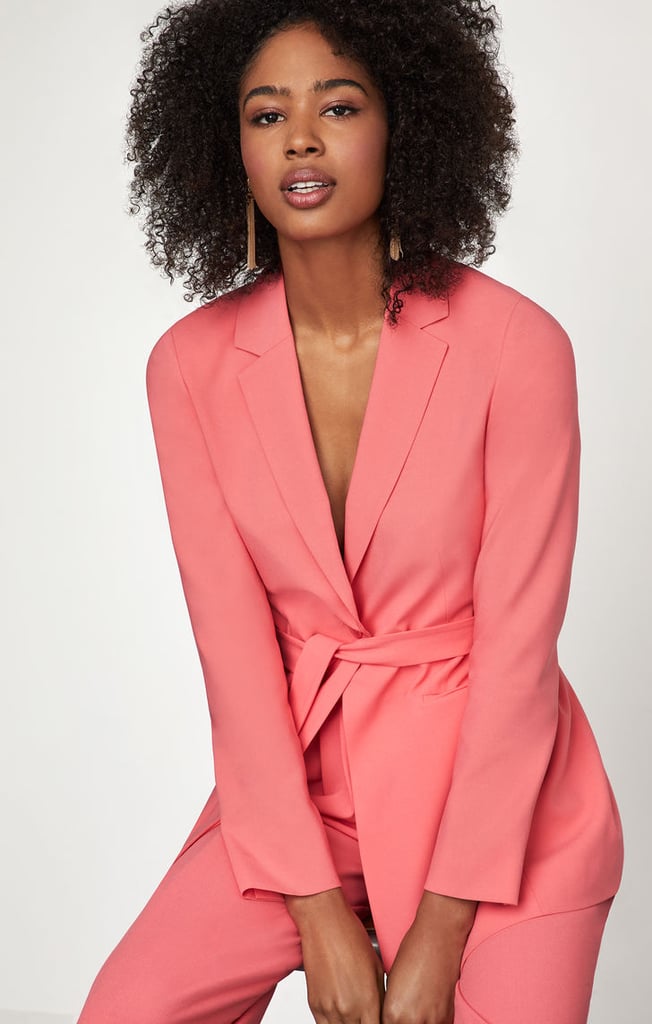 BCBG Suit | Rihanna Pink Suit and Fanny 