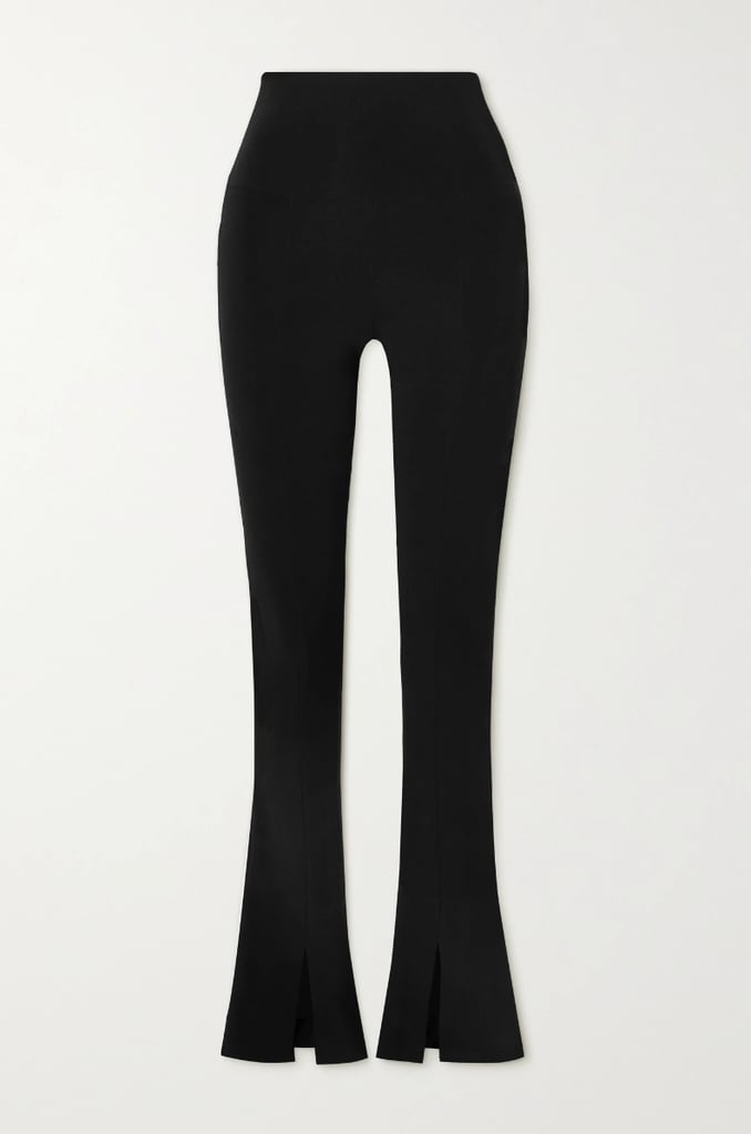 Norma Kamali Spat Stretch-Jersey Flared Leggings