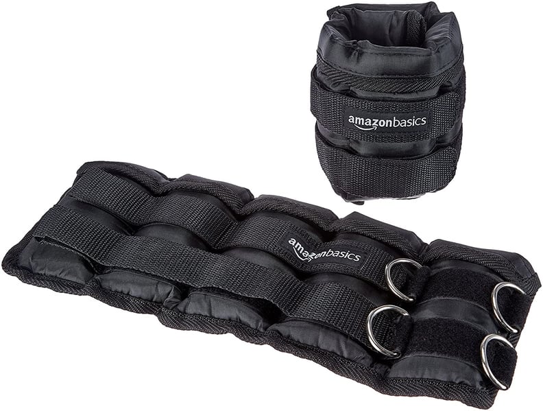 For Strong Legs: Amazon Basics Set of 2 Adjustable 5-Pound Ankle and Leg Weights