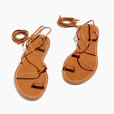 Madewell Boardwalk Lace-Up Toe-Hold Sandal