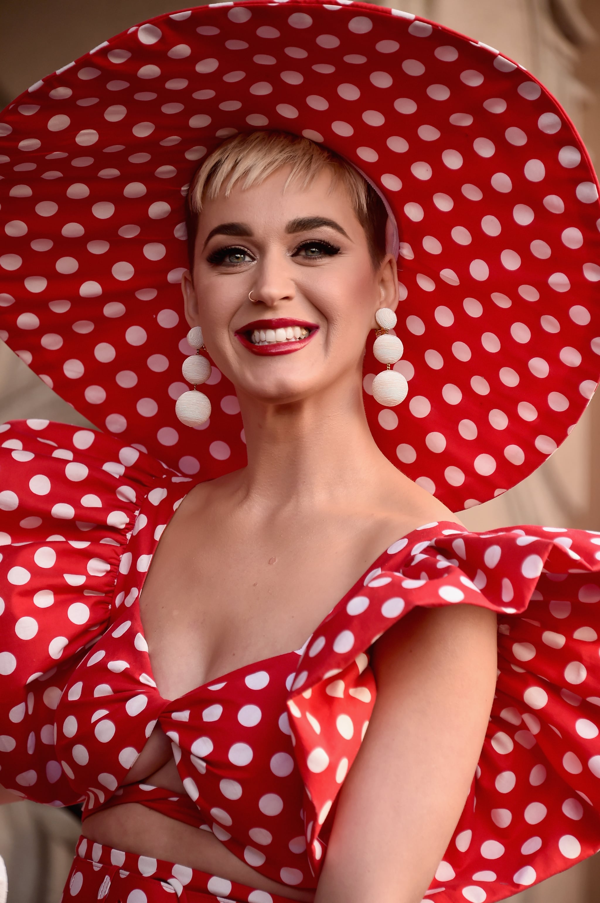 HOLLYWOOD, CA - JANUARY 22:  Singer Katy Perry speaks during a star ceremony in celebration of the 90th anniversary of Disney's Minnie Mouse at the Hollywood Walk of Fame on January 22, 2018 in Hollywood, California.  (Photo by Alberto E. Rodriguez/Getty Images)