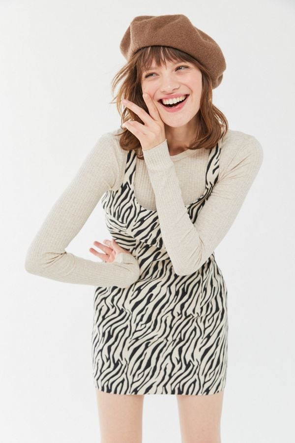 Bec + Bridge Cecile Zebra Print Mini Dress